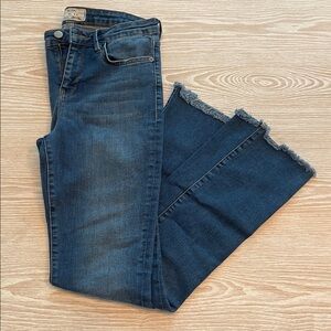 Free People Denim Jeans with Frayed Hem